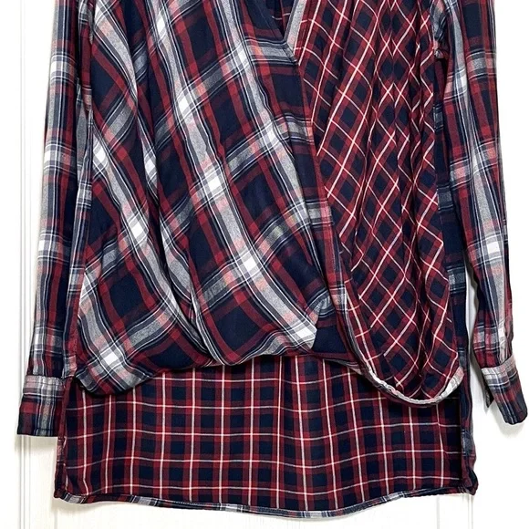 Abercrombie & Fitch Plaid Flannel Shirt, Size S Oversized Lumberjack Grunge Y2K - Picture 3 of 12